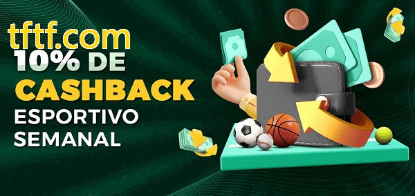 10% de bônus de cashback na tftf.com